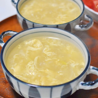 クリームコーン缶で作る かき玉中華スープ